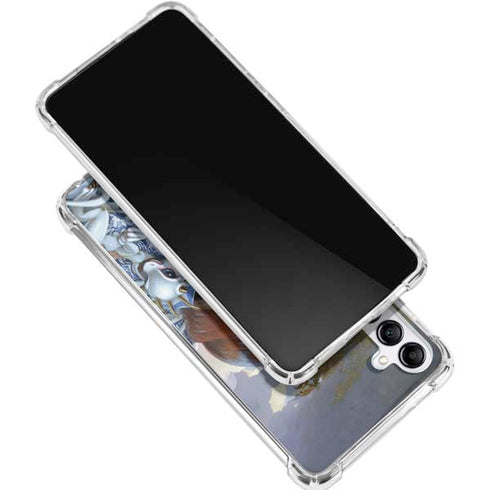 Fairy and Dragons with White and Blue Porcelain Wings by Jasmine Becket-Griffith Galaxy A15 5G Clear Case